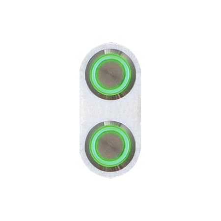 Autoloc Power Accessories Retro Billet Switch With Green Led Illumination - Single Switch 12549